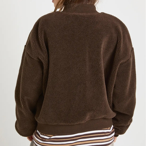 Nuevo Diseño, Venta al por Mayor, Chaqueta de Invierno, Chaqueta Bomber Sherpa Personalizada para Mujer, Impermeable, Transpirable, Resistente al Viento, Precio de Fábrica 2026 - Product Image 3