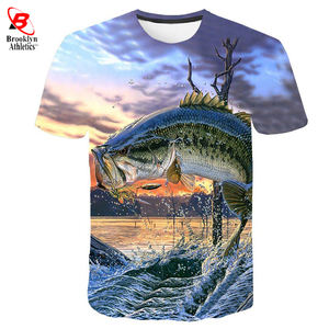 Chemises de pêche boutonnées sublimées personnalisées hiver protection UV pêche homme t-shirts - Product Image 4