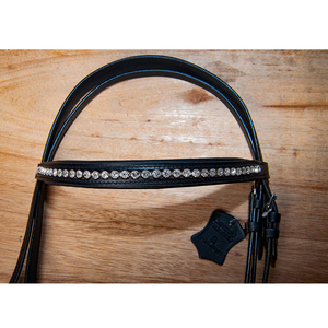 Brida inglesa con forma anatómica elegante, equipo de caballo ajustable acolchado suave, cuero de piel de vaca con cómoda brida de caballo de cuero - Product Image 3
