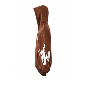 Sweat à capuche personnalisé imprimé avec motifs graphiques, en molleton écologique, col roulé, pour hommes et femmes, style streetwear décontracté, automne, fabriqué à 100% à partir de matériaux écologiques - Product Image 5