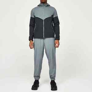 เสื้อแจ็กเก็ตกันลมวิ่งสำหรับผู้ชายชุดออกกำลังกายกันน้ำระบายอากาศได้ดีมีซิปบาง - Product Image 1