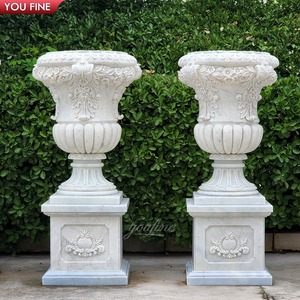 <span class=keywords><strong>Pot</strong></span> de fleurs YOUFINE <span class=keywords><strong>en</strong></span> marbre naturel sculpté à la main pour jardin extérieur, villa de luxe - Product Image 4