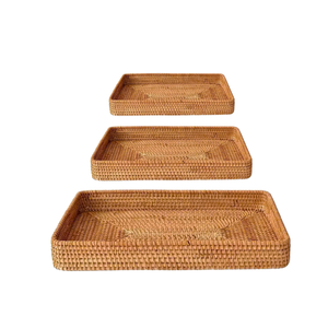 Produit le plus vendu Plateau en rotin personnalisable du Viet Nam pour l'organisation durable de la cuisine et les amateurs de fabrication du pain - Product Image 1