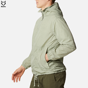 Veste coupe-vent en polyester pour homme, coupe-vent imperméable pour le sport en plein air, taille plus - Product Image 2