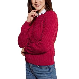 Designer personnalisé 100% pull pour femmes en cachemire pull uni de haute qualité avec col rond pour l'hiver vêtements de style décontracté - Product Image 2