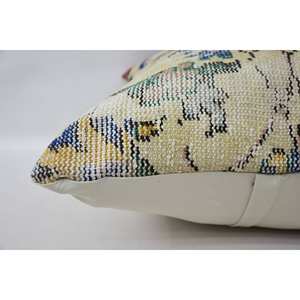 24x24 pulgadas Multicolor lana Patchwork Kantha almohada tejida cojín decorativo con patrón Vintage - Product Image 4