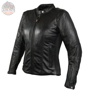 แจ็กเก็ตหนังแท้สำหรับผู้หญิงแจ็กเก็ตหนังแท้สำหรับใส่ขี่รถจักรยานยนต์สไตล์ใหม่ - Product Image 1