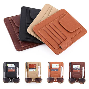 กระเป๋าสตางค์หนังแท้ของผู้ชายดีไซน์เท่มินิสมาร์ทพร้อมเปิดปิดเปิดปิดแว่นกันแดดความยาวสั้น - Product Image 2