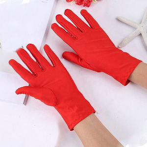 Logo carré brodé personnalisé gants de main maçonniques d'usine du Pakistan de bonne qualité - Product Image 3