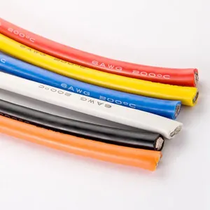 Top Quality Manufacturer High Temperature Silicone Wire 6 8 10 12 14 16 18 20 22Awg Rubber Cable