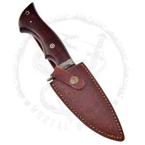 Vente chaude prix usine manche en bois meilleur couteau de poche Bowie de Camping en acier inoxydable manche en bois de Rose couteau de Camping - Product Image 5