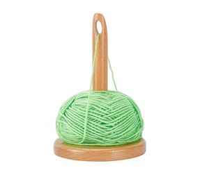 Support de fil en bois de qualité supérieure cadre de crochet à tricoter avec trou central outil de stockage de fil lisse et fonctionnel - Product Image 1
