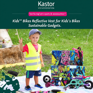 เสื้อกั๊กสะท้อนแสง Kastor สำหรับจักรยานเด็ก อุปกรณ์ที่ยั่งยืน - Product Image 3
