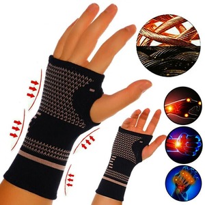 Unisex Custom Yoga Arthritis Style <b>Arm</b> <b>Sleeves</b> Finest Quality <b>Compression</b> Carpal Tunnel Relief Wrist Brace for Cycling Yoga - Product Image 2