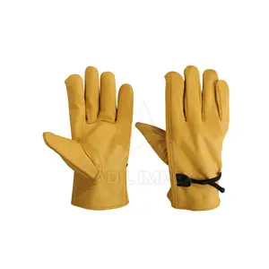 Gants de travail en peau de vache souple pour hommes, pour conducteur, chasse, conduite, ferme, jardin, soudage, sécurité, Protection, gants de mécaniciens