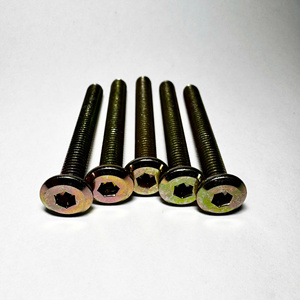 Gỗ màu vàng kẽm ổ cắm đầu Nắp vít/Allen chính bu lông ổ cắm đầu Bolt Metric chủ đề Vít Hex chính phẳng đầu Hex ổ cắm - Product Image 3