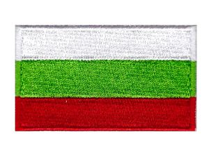 Patch brodé de qualité supérieure du drapeau de la Bulgarie, appliqué thermocollant pour pays européens - Product Image 6