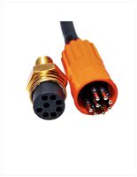 Connecteurs sous-marins circulaires micro femelle 8PIN IP69K connecteur humide enfichable de cloison étanche pour cuivre d'alimentation
