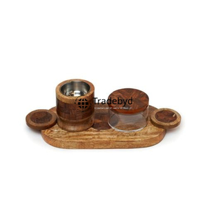 Elegante quemador de madera Mubkhar que fusiona artesanía tradicional con estética moderna para decoración e incienso de Tradebyd - Product Image 6