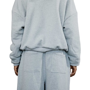 Sudadera con Capucha para Hombre, Personalizada, de Felpa Gruesa, Transpirable, Ecológica, Holgada, con Hombros Caídos, para Invierno, Color Sólido, Corte Regular - Product Image 2