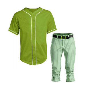 Conjunto de béisbol de material de tela de 4 vías de poliéster 100%, nuevo estilo, ajuste Regular, uniforme de béisbol fácil de usar para hombres - Product Image 1
