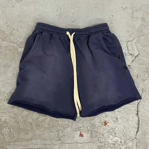 For Streetwear Solid Embroidered Lace Acid Wash <b>Shorts</b> Custom Designer Hot Polyester Casual Sports Distressed Unisex - Product Image 5
