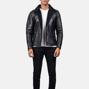 Chaqueta de cuero para hombre, abrigo grueso con cuello de piel, abrigos de invierno, chaquetas cálidas de moda - Product Image 1