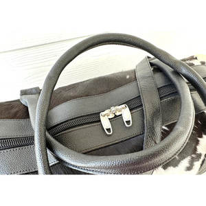 Cantidad a granel Diseño único Bolso de lona de cuero de vaca 2025 Nuevo elegante Color personalizado 100% Bolso de lona de cuero de vaca - Product Image 5