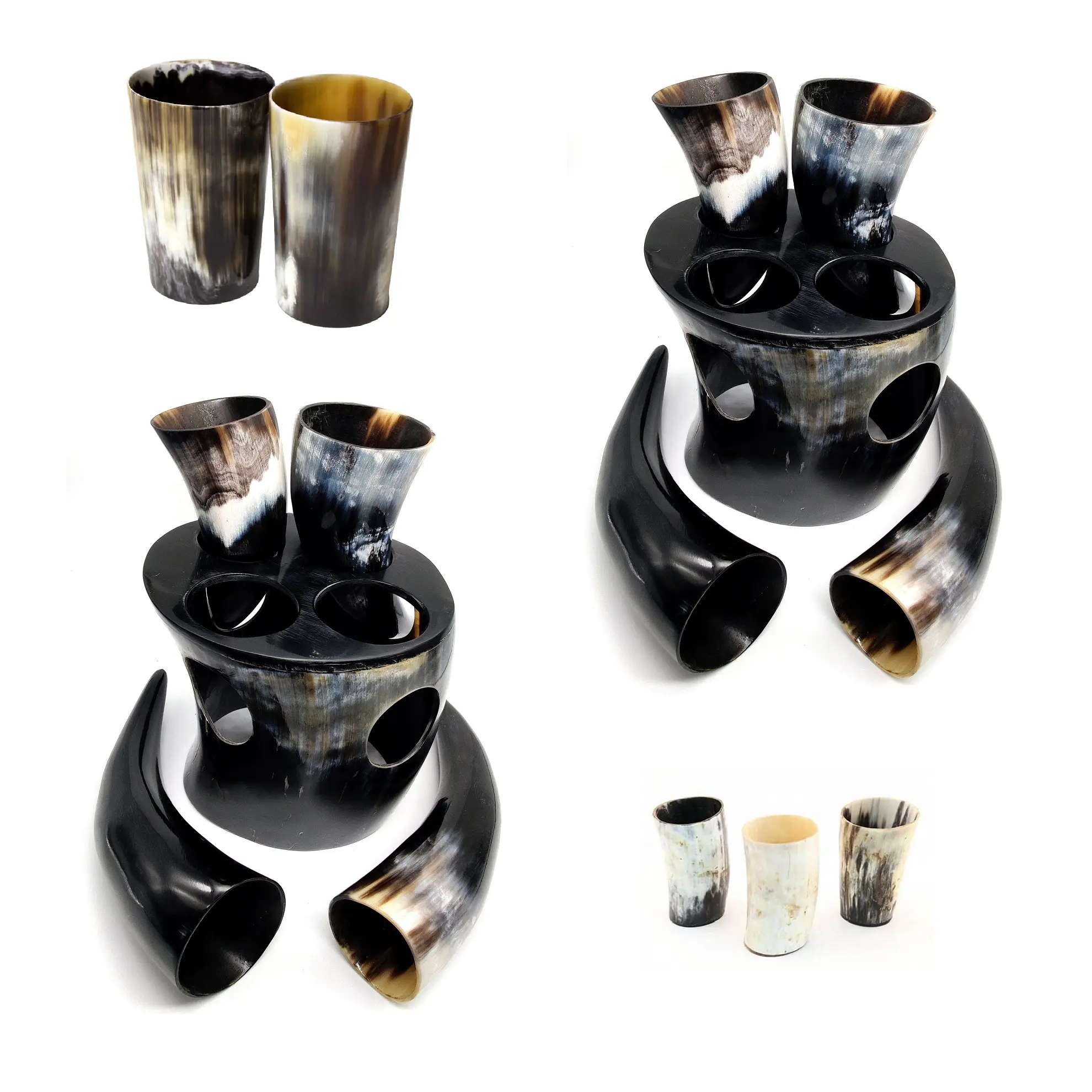 Viking buzina de vidro de cerveja, conjunto de vidro feito de buzina e buzina, melhor qualidade natural