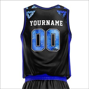 Uniformes de Baloncesto Personalizados por Sublimación, Tallas Grandes, Secado Rápido, Reversibles, Jersey y Pantalones Cortos, Logotipo Impreso en la Parte Delantera, Transpirables - Product Image 3