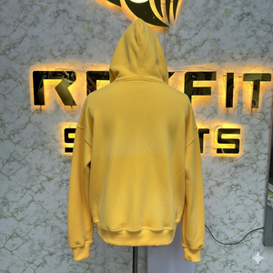 Etiqueta privada Logotipo personalizado Sudadera con capucha con cremallera más demandada Amarillo Impreso Hecho en fábrica Precio barato Sudaderas con capucha Hombres Sudaderas con capucha para hombres - Product Image 2