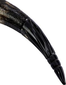 Corne à boire viking indienne authentique de haute qualité, sculptée à la main, en corne de buffle, avec support en cuir poli, pour Halloween et remise de diplômes - Product Image 4