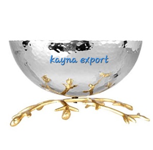 Nuevo y Elegante Tazón de Metal Ecológico con Base Dorada, Brillante y Pulido, Decoración de Mesa, Artesanía, Tazón para Servir Sopa en Fiestas - Product Image 5
