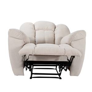 Chaise inclinable de Massage extensible moderne en tissu de velours Beige clair classique rotatif Penhaligon's Cinematic Design Home Use - Product Image 6