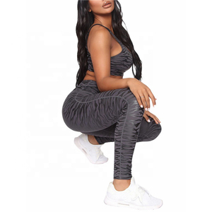 Custom Printing Sports Bra Set High Quality Yoga <b>Leggings</b> High Waist Sportswear <b>Women</b> Yoga Set with OEM Service - Product Image 2