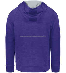 Sudadera con capucha Vintage de gran tamaño informal de alta calidad sin cuerda bordado personalizado e impresión HIFH129 Sudadera con capucha de lana de algodón - Product Image 5