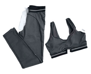 เสื้อชั้นในกีฬาสำหรับผู้หญิง ระบายอากาศได้ดี เหมาะสำหรับโยคะ ฟิตเนส ออกกำลังกาย สายคล้องคอแบบผูกหลัง ด้านหน้ารูดเก็บทรง ไร้ตะเข็บ - Product Image 5