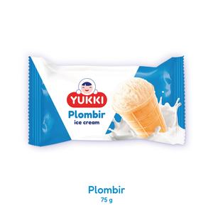 YUKKI Vanilla Plombir dans un gobelet en gaufre 75g, Vente en gros auprès du fabricant - Product Image 1