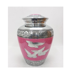 Urna de cremación de Metal de estilo americano personalizable Premium, latón hecho a mano para cenizas humanas adultas y exhibición conmemorativa - Product Image 2