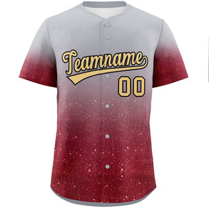 Camiseta de béisbol Unisex de talla grande personalizada, ropa deportiva transpirable que absorbe la humedad, costura personalizada, sublimación, 100% poliéster - Product Image 3