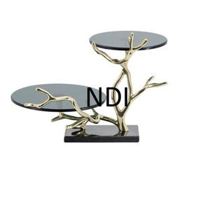 Nuevo y elegante soporte para pasteles de metal con acabado dorado, bandeja decorativa para mesa de bodas y fiestas al precio más bajo. - Product Image 4