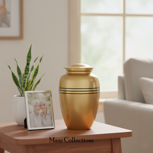 Wholesale Custom European Style Premium Brass Human Cremation <b>Urns</b> 200 Cubic Inch Capacity Durable Eco-Friendly <b>Ash</b> Storage - Product Image 5