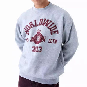 Sweatshirts hommes/Sweatshirts-sweatshirts ras du cou personnalisés-Pull pour hommes-sweat-shirts à manches longues épais polaire couleur unique - Product Image 1