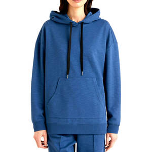 Sudadera con capucha personalizada para mujer, estilo oversize, de algodón y felpa, suministro al por mayor para tiendas - Product Image 4