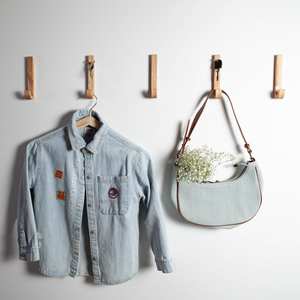 Decoraciones para el hogar Colgador de ropa montado en la pared Gancho de ratán Abrigo Bufanda Colgar ganchos en las paredes - Product Image 1