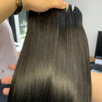 Lots de Cheveux Humains Vietnamiens Vierge Remy, Super Double Drawn, Double Trame, Lisses Comme des Baguettes, Cuticules Alignées, Provenant d'un Donneur Unique, Vente en Gros