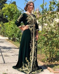 NEW---TRENDY DARK OLIVE GREEN COLOUR CAFTAN <b>DRESS</b> WITH EMBELLISH STUNNING CRYSTAL BEADS,GLASS STONE & DABKA ZARDOZI WORK @ 2023 - Product Image 1