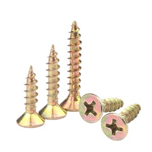 Vis autotaraudeuse à tête plate Phillips en acier inoxydable de qualité 8.8 pour panneaux muraux et bois, métrique - Product Image 1