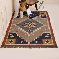 Beste Qualität Designer Kollektion Wolle Jute Aztekisches Muster Teppich Mehrfarbiger Akzent Indoor Outdoor Großes Wohnzimmer Dekorative Teppiche