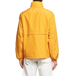 Veste coupe-vent respirante pour homme avec logo personnalisé, couleur unie, taille plus, doublure en maille 100% nylon, tissu tissé personnalisé, coupe-vent - Product Image 2